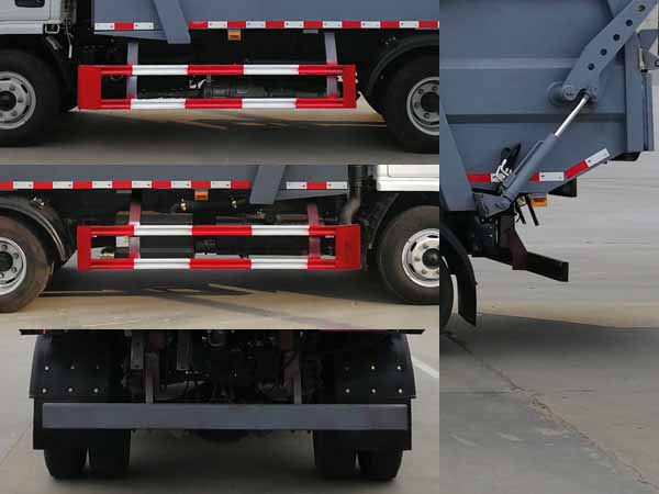 東風小多利卡國六后裝高位掛桶壓縮式垃圾車