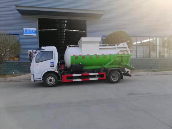 東風多利卡國六8方（圓罐）餐廚垃圾車