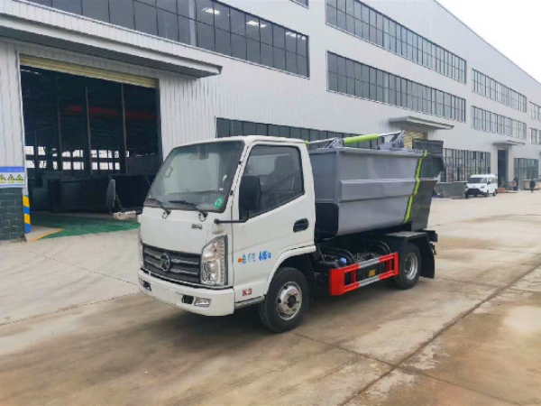 凱馬國六4方自后掛桶式垃圾車