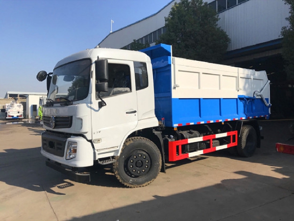 國(guó)六東風(fēng)153壓縮對(duì)接翼展自卸垃圾車