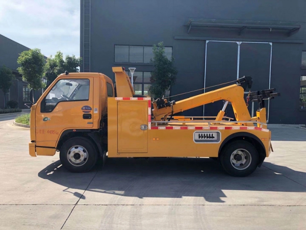 國六江鈴一拖一清障車拖吊聯體式