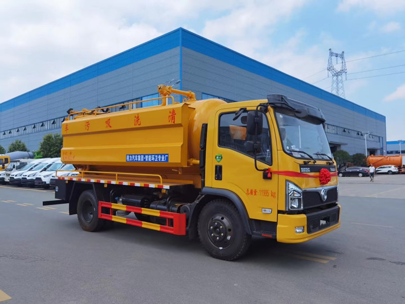 東風福瑞卡12.5方清洗吸污車，聯合疏通車