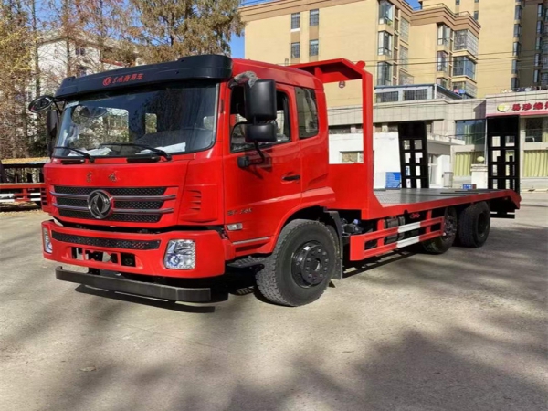 提升橋平板拖車拖17噸不超重