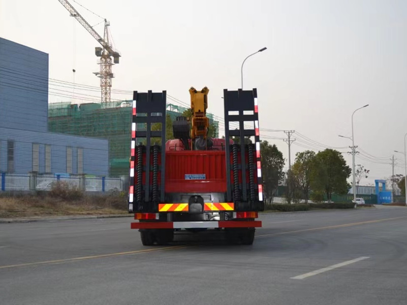 程力前四后八14噸隨車吊平板車